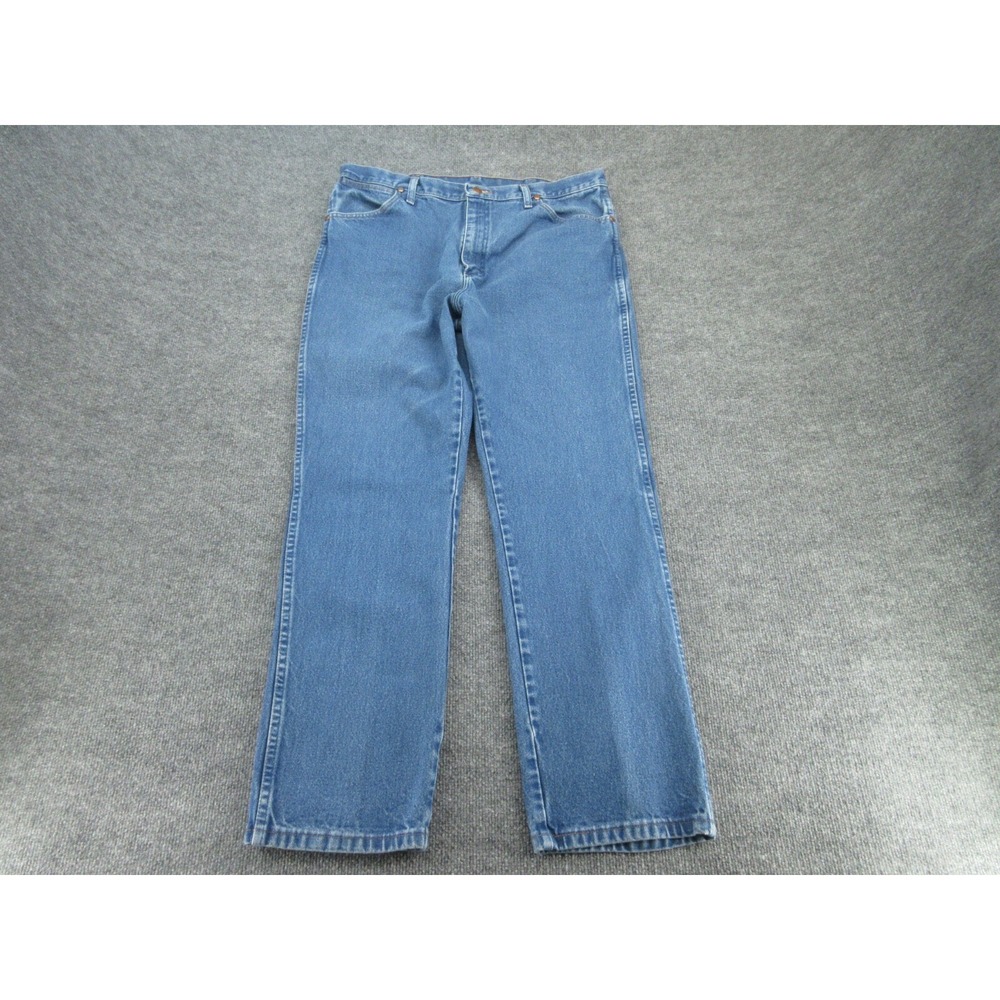 Wrangler Mens Jeans Slim Fit Blue Cowboy Cut Denim 38x32